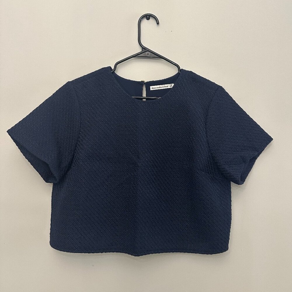 Abercrombie and Fitch Cropped Tweed Top